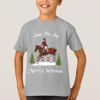 Merry Christmas, Equestrian English Jumping Horse