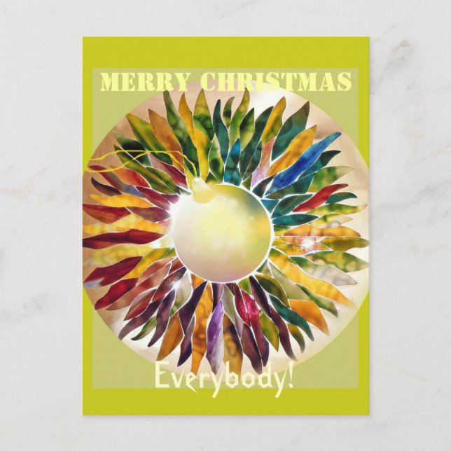 Merry Christmas Everybody Decorative Invitation (Front)