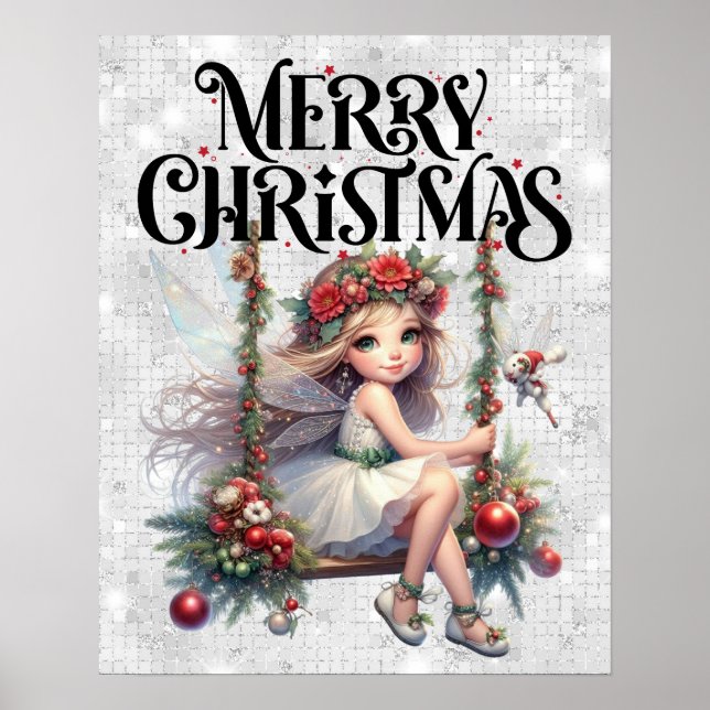Merry Christmas Fairy Poster  (Front)