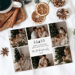 Merry Christmas Family 6 Photo Collage Holiday Card<br><div class="desc">Merry Christmas Family 6 Photo Collage Holiday Card</div>