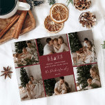 Merry Christmas Family 6 Photo Collage Holiday Card<br><div class="desc">Merry Christmas Family 6 Photo Collage Holiday Card</div>