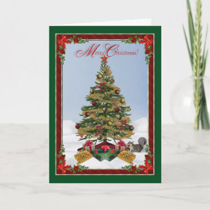 Merry Christmas Family and Friends Greeting Card