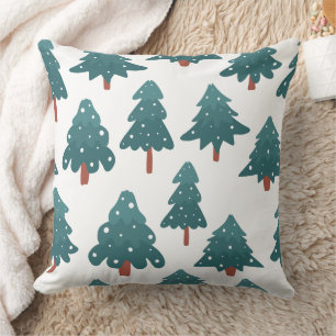 Merry Christmas family Gathering Set on Warm Throw Pillow
