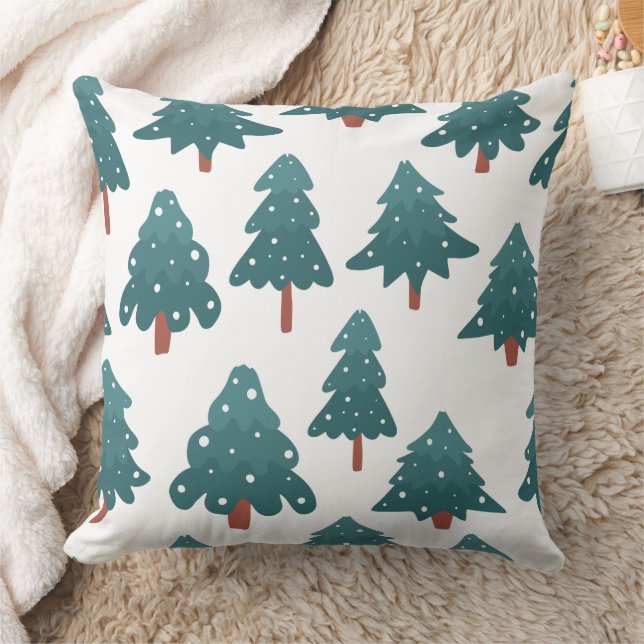 Merry Christmas family Gathering Set on Warm Throw Pillow (Blanket)