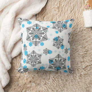 Merry Christmas family Gathering Set on Warm Throw Pillow