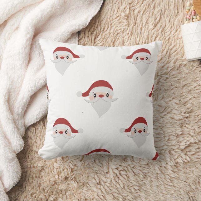 Merry Christmas family Gathering Set on Warm Throw Pillow (Blanket)
