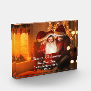 Merry Christmas Family Love Custom             Photo Block