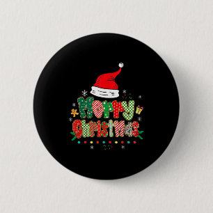 Merry Christmas Family Matching Outfit Xmas Squad  2 Inch Round Button