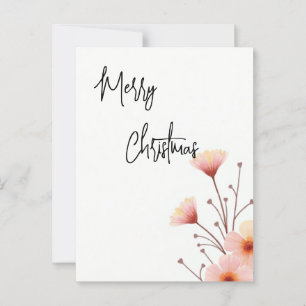 Merry Christmas Family New Year Message Postcard