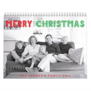 Merry Christmas Family Photo Calendar