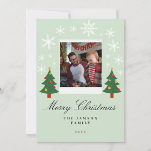 Merry Christmas Family Photo Card