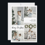 Merry Christmas Family Photo Card<br><div class="desc">Create a lasting impression this season with a unique holiday card. This simple,  template features a clean,  modern design. Customize it with your information and make it uniquely yours!</div>