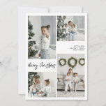 Merry Christmas Family Photo Card<br><div class="desc">Create a lasting impression this season with a unique holiday card. This simple,  template features a clean,  modern design. Customize it with your information and make it uniquely yours!</div>