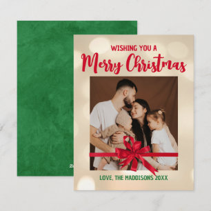 Merry Christmas Family Photo Holiday Card