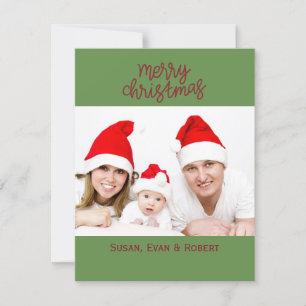 Merry Christmas Family Photo with Names