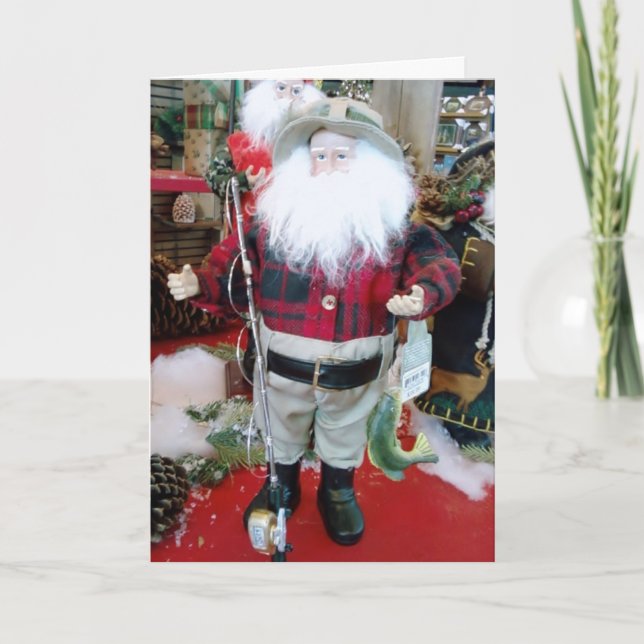 MERRY CHRISTMAS FAV FISHERMAN HOLIDAY CARD (Front)