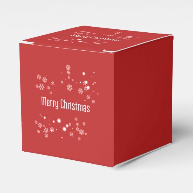Merry Christmas Favor Box (Front Side)