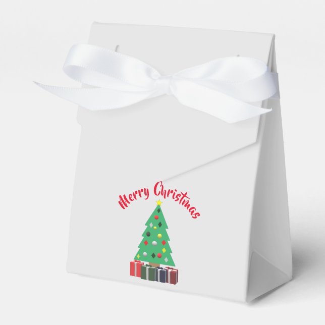Merry Christmas Favor Box (Front Side)