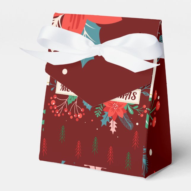 Merry Christmas  Favor Box (Front Side)