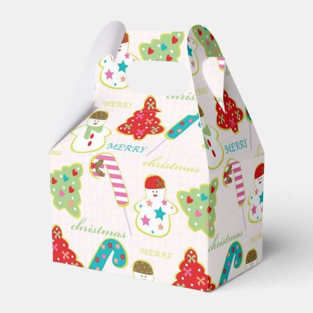 Merry Christmas Favor Box (Front Side)