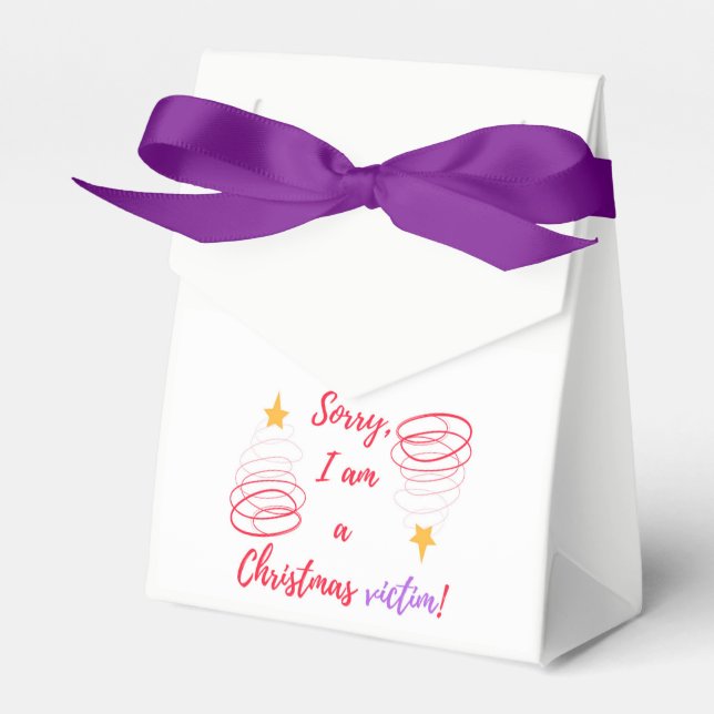 Merry Christmas Favor Box (Front Side)