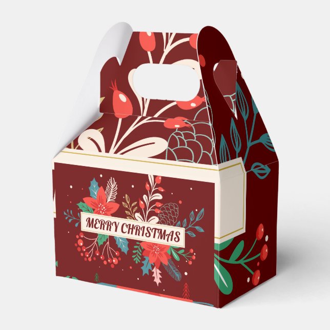 Merry Christmas  Favor Box (Front Side)