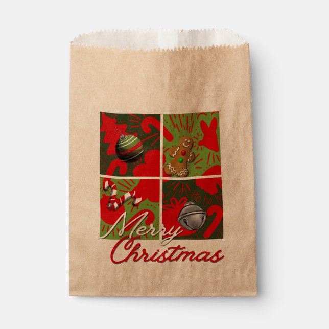 Merry Christmas Favour Bag (Front)
