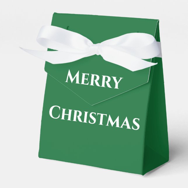 Merry Christmas Favour Box (Front Side)