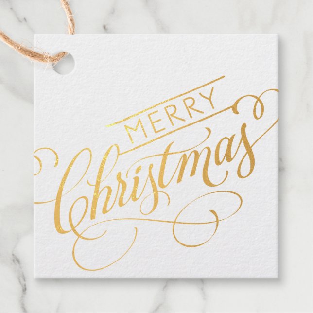 Merry Christmas Favour Tags (Front)