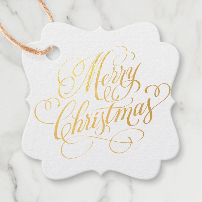 Merry Christmas Favour Tags (Front)