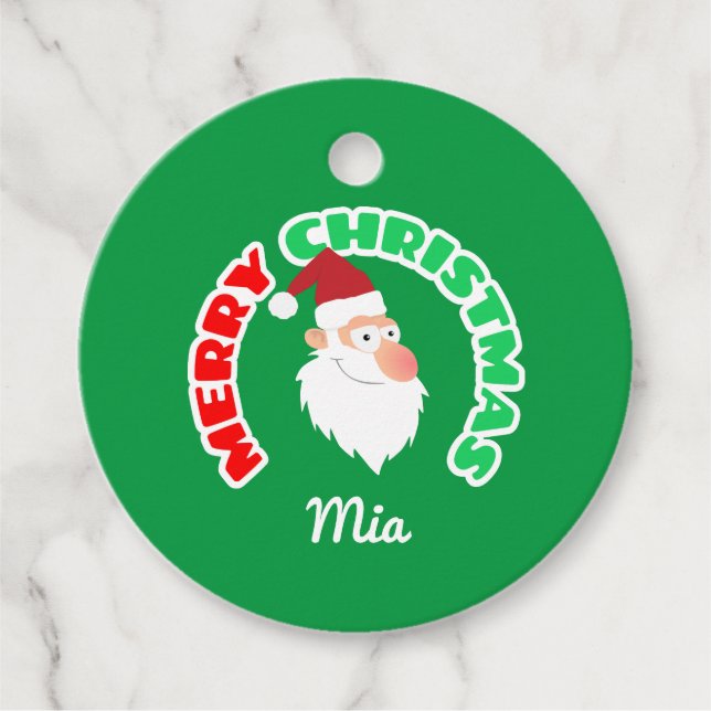 Merry Christmas Favour Tags (Front)