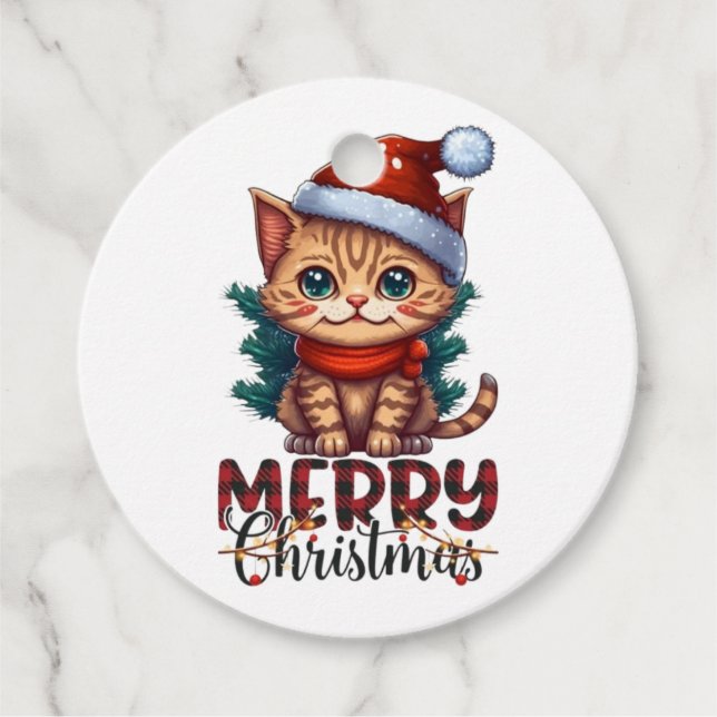 Merry Christmas  Favour Tags (Front)