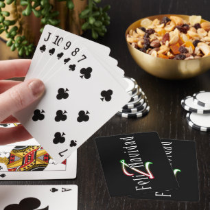 Merry Christmas "Feliz Navidad" Playing Cards