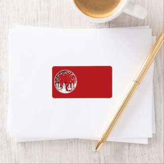 Merry Christmas Festive Holiday Celebration Design Label