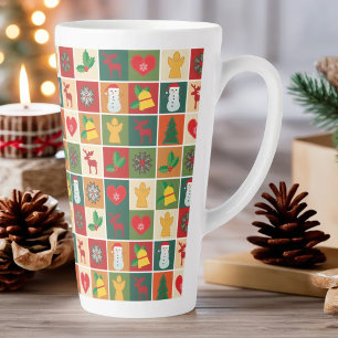 Merry Christmas Festive Holiday Famous Characters Latte Mug