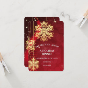 Merry Christmas Festive Holiday Gift Design Invitation