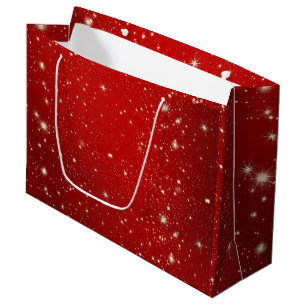 Merry Christmas Festive Holiday Gift Design Large Gift Bag