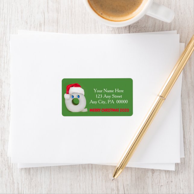 Merry Christmas Festive Toilet Paper 2020 Label (Insitu)