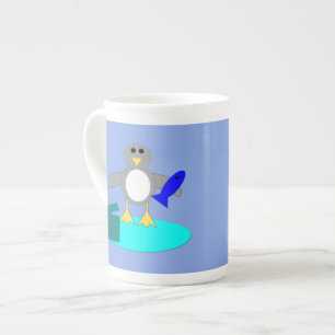 Merry Christmas Fishing Penguin Mug