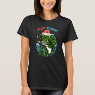 Merry Christmas Fishmas Fishing Fish Present T-Shirt