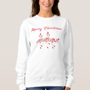Merry Christmas flamingos Sweatshirt