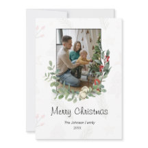Merry Christmas Flat Holiday Card