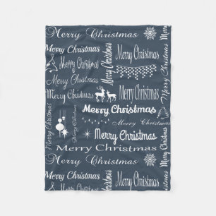 Merry Christmas Fleece Blanket