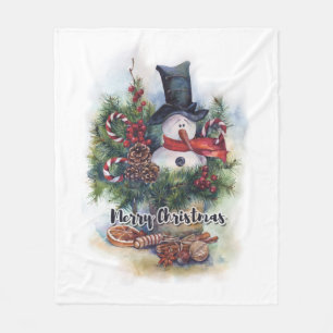 Merry Christmas  Fleece Blanket