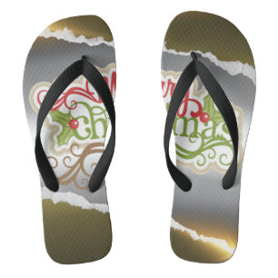 Merry Christmas  Flip Flops