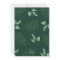 Merry Christmas floral Non Photo Holiday Card