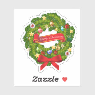 Merry Christmas Floral Wreath