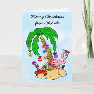 Merry Christmas Florida Humour Card