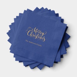 Merry Christmas  Foil Napkins