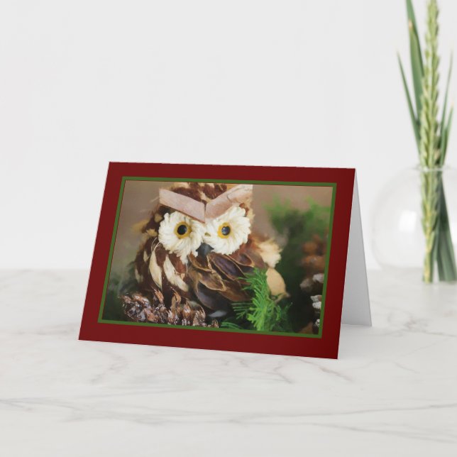 Merry Christmas Folded Greeting Card (Front)